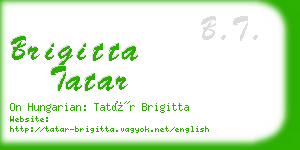 brigitta tatar business card